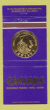 Matchbook Cover - Caesars Hotel Casino Atlantic City NJ 30 Strike