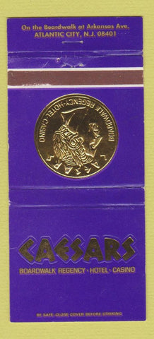 Matchbook Cover - Caesars Hotel Casino Atlantic City NJ 30 Strike
