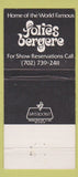 Matchbook Cover - Tropicana Hotel Casino 30 Strike