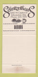 Matchbook Cover - Schnitzelhaus Restaurant Milwaukee WI WEAR 30 Strike