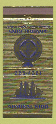 Matchbook Cover - Admiral Kidd Officers Mess Navy San Diego CA 30 Strike