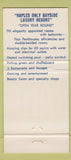 Matchbook Cover - Island Hut Cove Inn Naples FL POOR 30 Strike