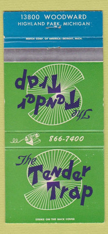 Matchbook Cover - Tender Trap Highland Park MI 30 Strike