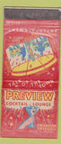 Matchbook Cover - Preview Cocktail Lounge Chicago IL girlie WORN 30 Stick