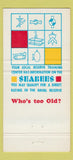 Matchbook Cover - US Navy Seabees Engineer Corps Recruiting  30 Strike