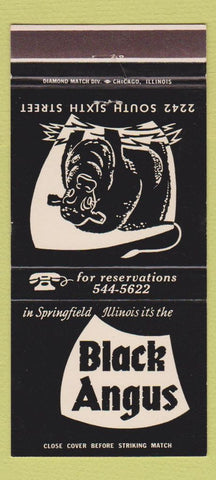 Matchbook Cover - Black Angus Springfield IL 30 Strike