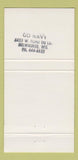 Matchbook Cover - US Navy Recruiting Milwaukee WI 30 Strike
