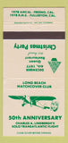 Matchbook Cover - AMCAL Long Beach CA Charles Lindbergh 30 Strike