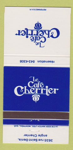 Matchbook Cover - Cafe Cherrier QC 30 Strike