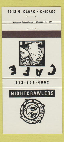 Matchbook Cover - Nightcrawlers Cafe Chicago IL 30 Strike