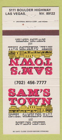 Matchbook Cover - Sam's Town Casino Las Vegas NV 30 Strike