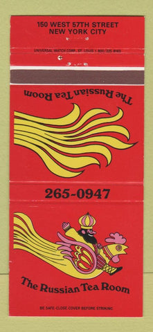 Matchbook Cover - Russian Tea Room New York City 30 Strike