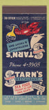 Matchbook Cover - Starn's Seafood Atlantic City NJ Lobster 30 Stick