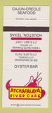 Matchbook Cover - Atchafalaya River Cafe Cajun Creole Houston TX 30 Strike