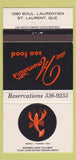 Matchbook Cover - Aux Houettes St Laurent QC 30 Strike