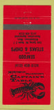 Matchbook Cover - Captain's Table crab Williamstown MA 30 Strike