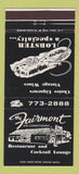 Matchbook Cover - Fairmont Restaurant Rutland VT 30 Strike