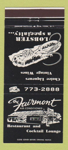 Matchbook Cover - Fairmont Restaurant Rutland VT 30 Strike