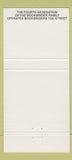 Matchbook Cover - Bookbenders Seafood Philadelphia PA 30 Strike