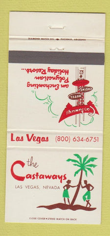 Matchbook Cover - Castaways Las Vegas NV Hotel Casino  30 Strike