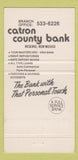 Matchbook Cover - First State Bank Socorro NM 30 Strike