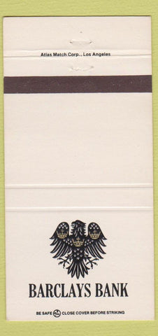 Matchbook Cover - Barclays Bank CA 30 Strike