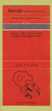 Matchbook Cover - Hondo Specialty South Gate CA Tool 30 Strike