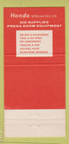 Matchbook Cover - Hondo Specialty South Gate CA Tool 30 Strike