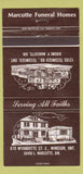 Matchbook Cover - Marcotte Funeral Home Windsor ON 30 Strike