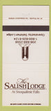 Matchbook Cover - Salish Lodge Snoqualmie Falls WA 30 Strike