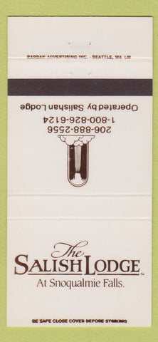 Matchbook Cover - Salish Lodge Snoqualmie Falls WA 30 Strike