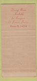 Matchbook Cover - Clifford's Dining Room Miami FL WEAR 30 Strike