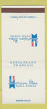 Matchbook Cover - Le Cordon Bleu French Restaurant Dania FL 30 Strike