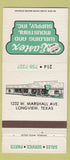 Matchbook Cover - Eastex Welding Industrial Supply Longview TX 30 Strike