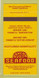Matchbook Cover - Conchy Joe's Seafood Reggae Jensen Beach FL 30 Strike