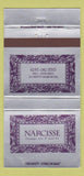 Matchbook Cover - Narcisse Salon Caviar Bar Chicago IL 30 Strike