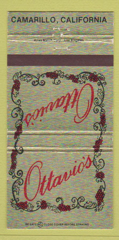 Matchbook Cover - Ottavio's Camarillo CA 30 Strike