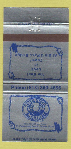 Matchbook Cover - Crab Market St Petersburg Beach FL 30 Strike