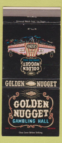 Matchbook Cover - Golden Nugget Hotel Casino Las Vegas NV 30 Strike