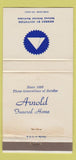 Matchbook Cover - Arnold Funeral Home WORN 30 Strike