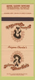Matchbook Cover - Arizona Charlies Hotel Casino Las Vegas NV 30 Strike