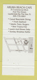Matchbook Cover - Aruba Beach Cafe Fort Lauderdale FL 30 Strike