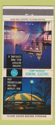 Matchbook Cover - 1964 New York World's Fair GE General Electric 30 Strike