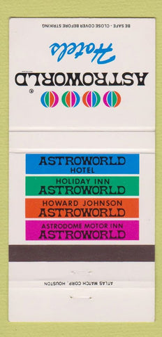Matchbook Cover - Astroworld Hotel Houston TX Astrodome 30 Strike