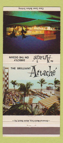 Matchbook Cover - Attache Resort Hollywood by the Sea CA 30 Strike
