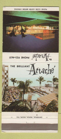 Matchbook Cover - Attache Resort Hollywood by the Sea CA 30 Strike