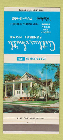 Matchbook Cover - Arthur Smith Funeral Home Port Huron MI 30 Strike