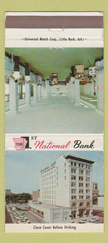 Matchbook Cover - 1st National Bank Fort Smith AR 30 Strike