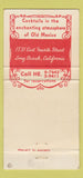 Matchbook Cover - Ashley's El Encanto Mexican Long Beach CA 30 Strike