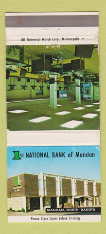 Matchbook Cover - 1st National Bank Mandan ND WEAR 30 Strike